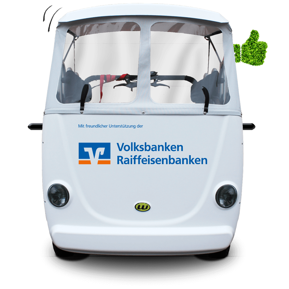 VRmobil Kinderbus mit grünem Daumen